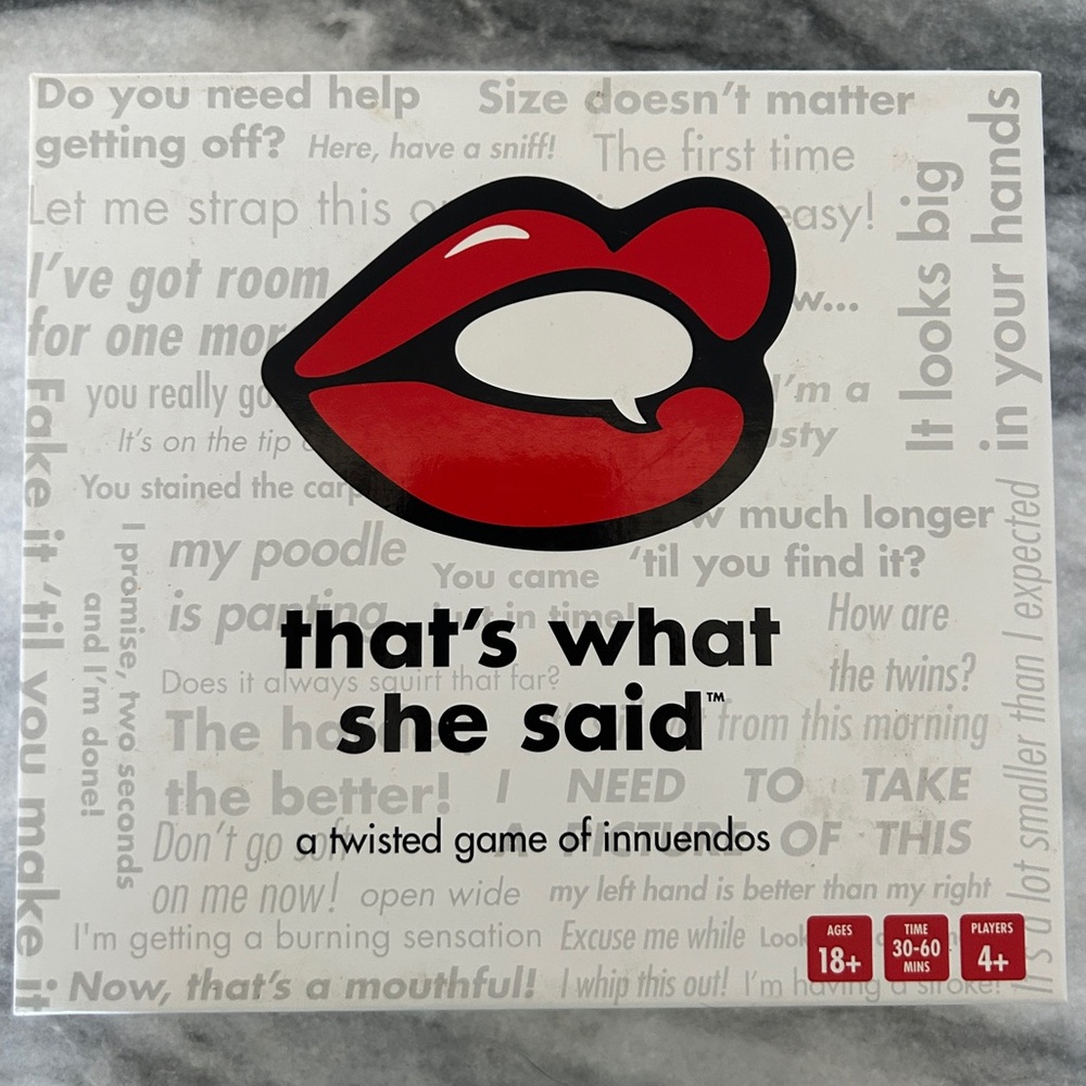That's What She Said Game